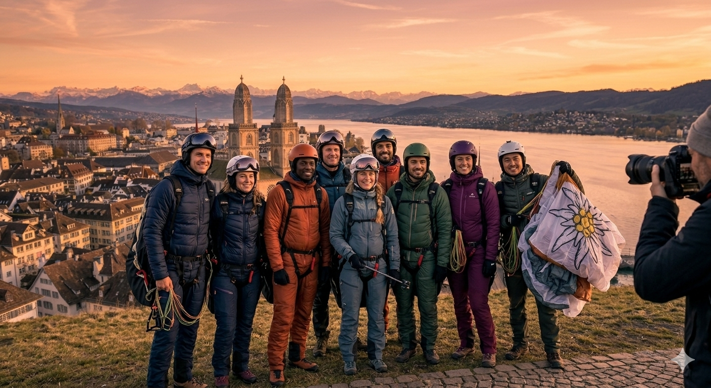 A group of friends take a picture
